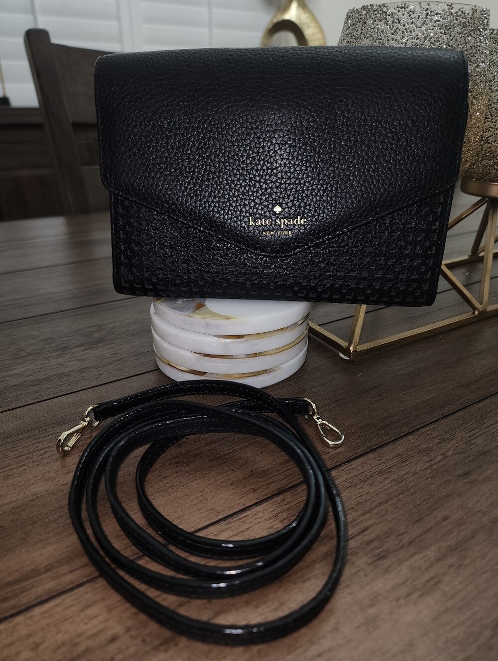 kate spade New York Black Leather Crossbody Bag - Picture 6 of 16